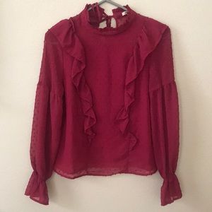 Ruffled blouse